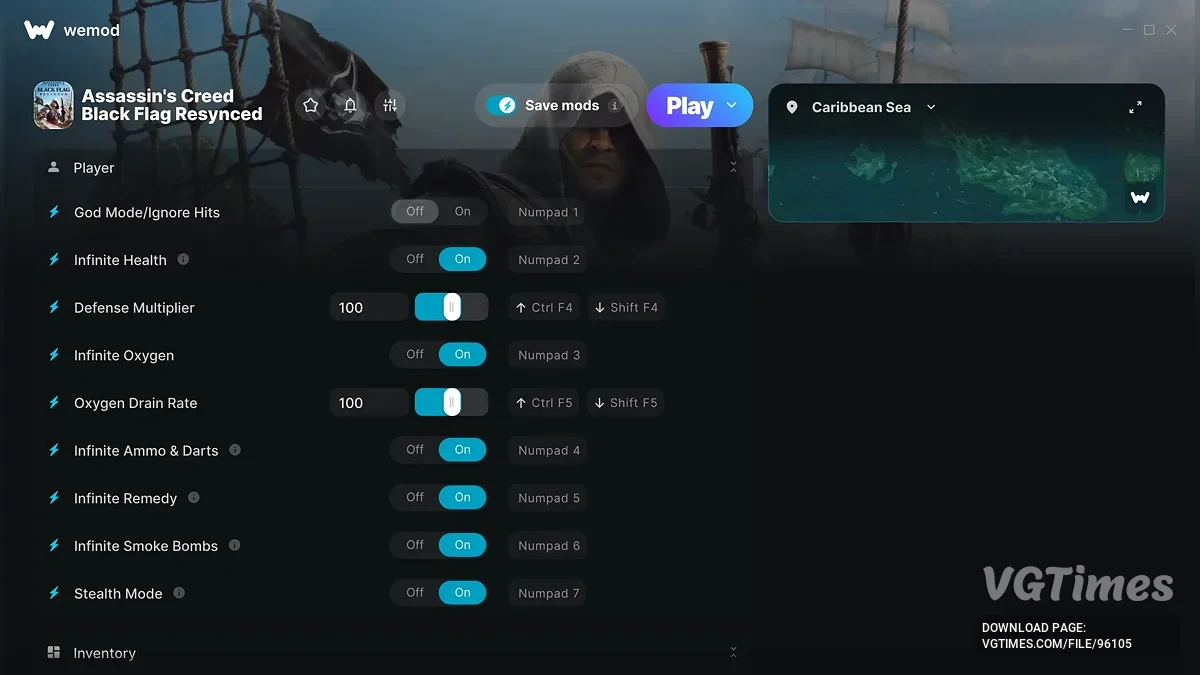 Assassin's Creed Black Flag Resynced — Трейнер (+30)