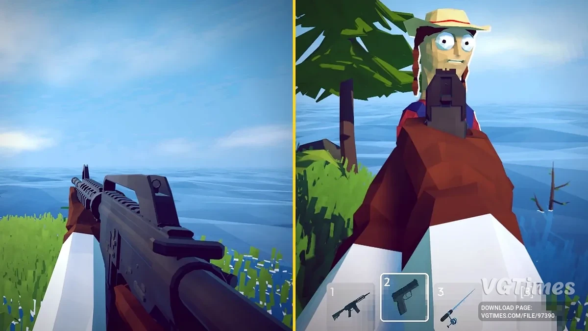 How to Fish — True First Person — вид от первого лица с телом