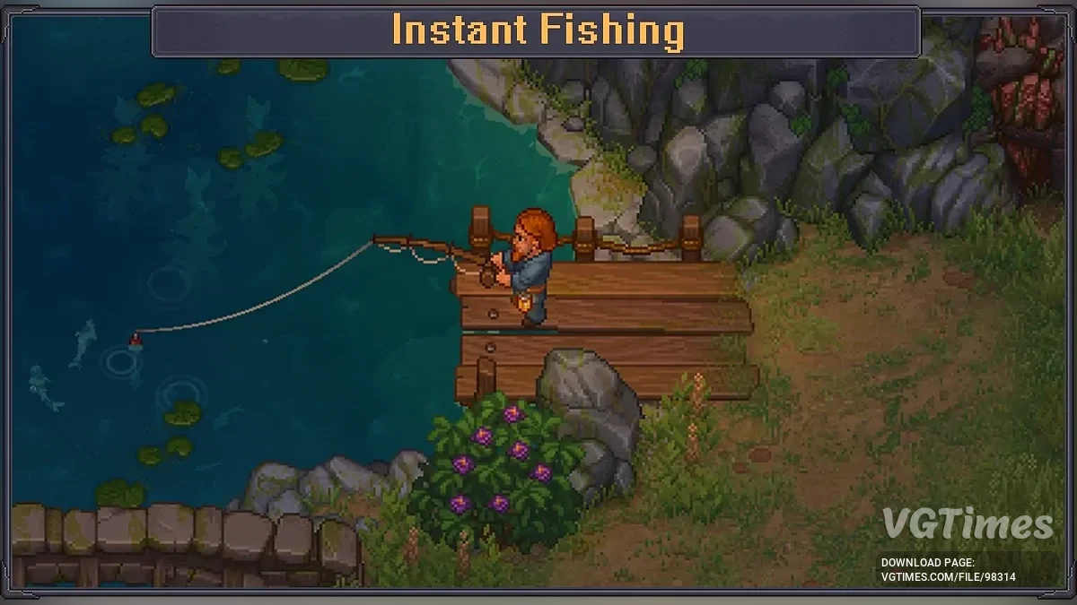Graveyard Keeper 2 — Instant Fishing — мгновенная рыбалка и пропуск мини-игры