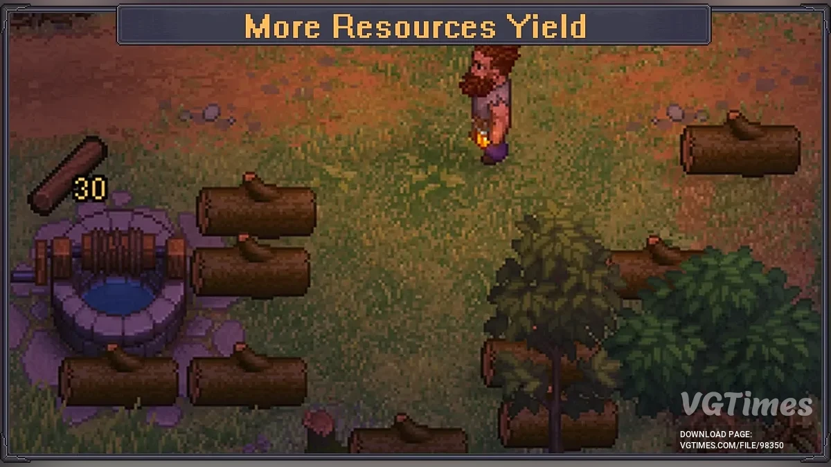 Graveyard Keeper 2 — More Resources Yield — множитель добычи ресурсов и крупных предметов