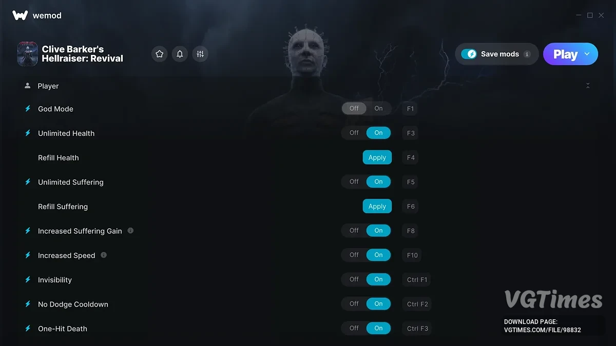 Clive Barker's Hellraiser: Revival — Трейнер (+57)
