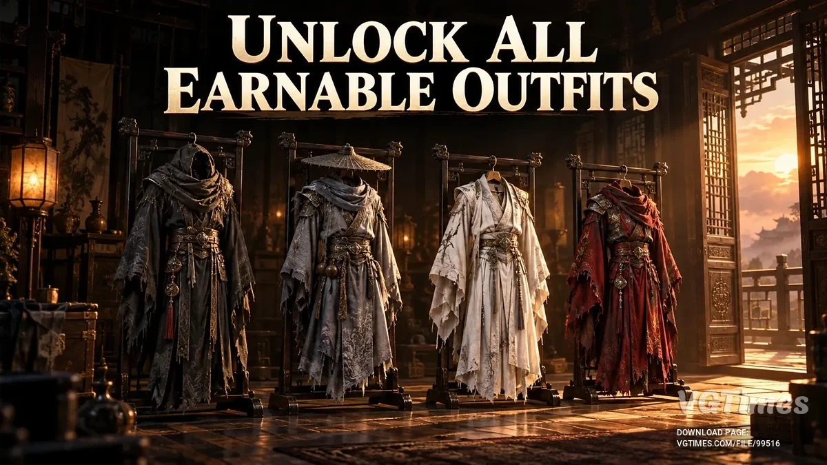 Phantom Blade Zero — Unlock All Earnable Outfits — разблокировка всех сюжетных костюмов