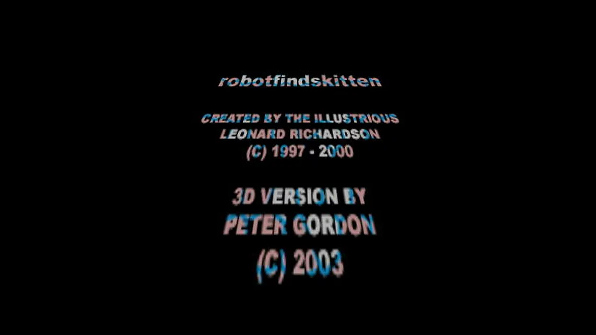 Скриншоты из robotfindskitten3d / Картинка 2