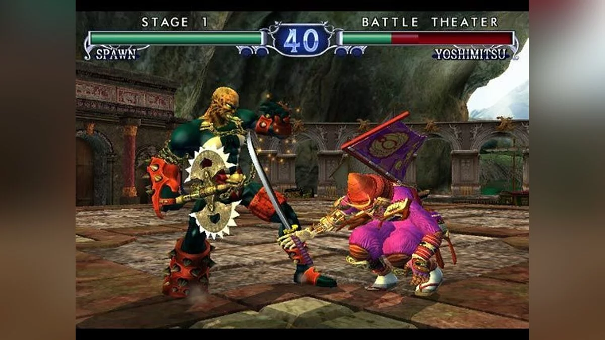 Soulcalibur II → Soulcalibur II HD Online|Soulcalibur II(2002年アーケード/2003年家庭用)|ゲーム画面例(資料画像 2)