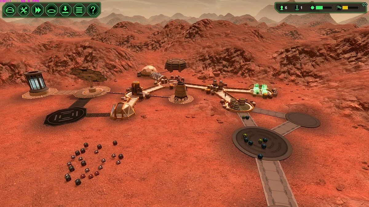 Развитие замедлилось, как только ресурсы корабля истощились