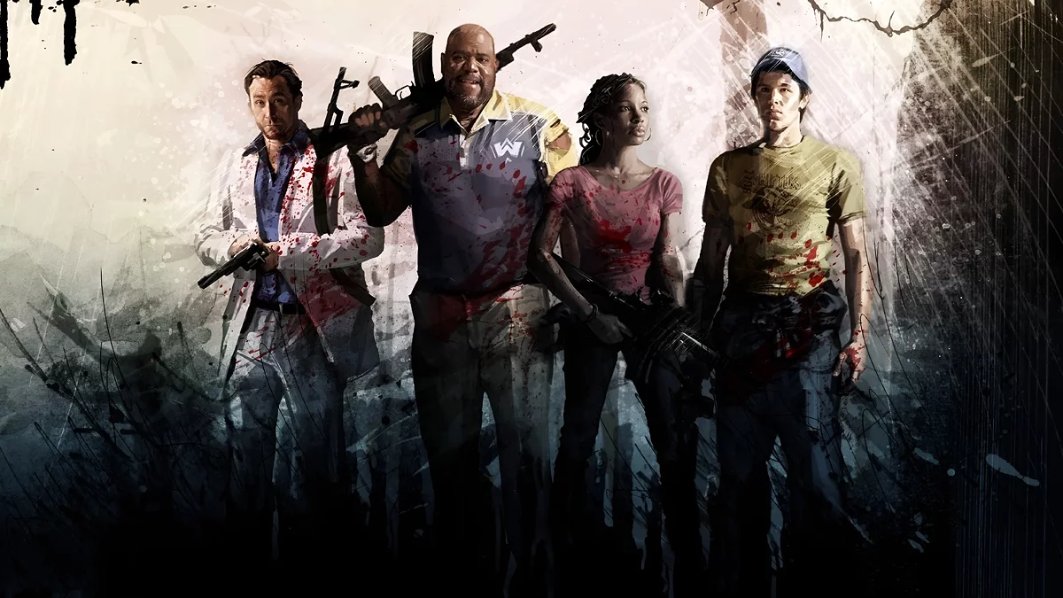 Протагонисты второй Left 4 Dead собственной персоной. Перед вами Ник, Тренер, Рошель и Эллис