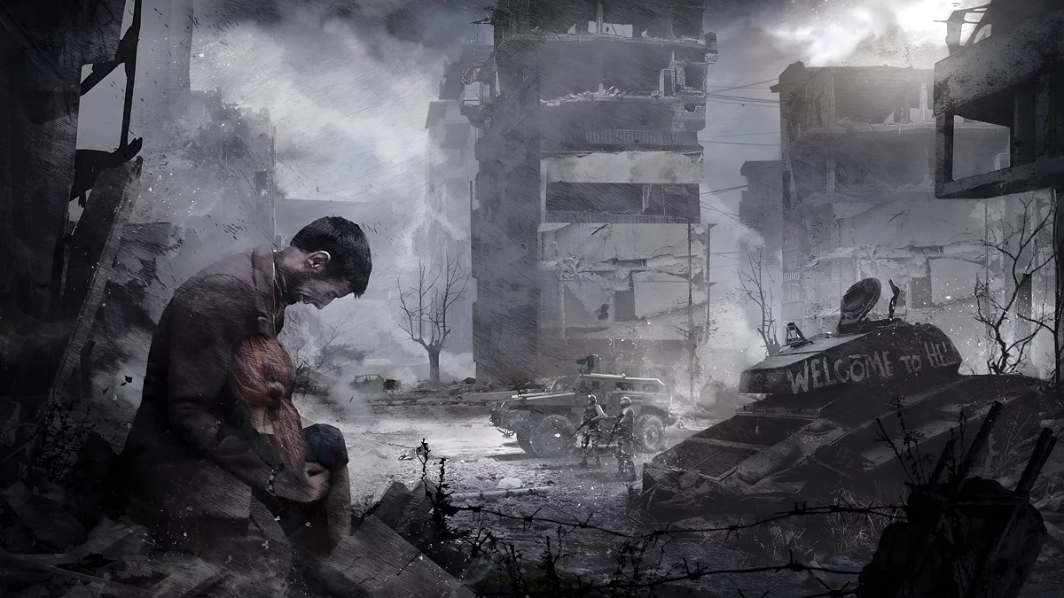 This War of Mine демонстрирует ужасы боевых действий. Причём источники вдохновения — книга о Боснийской войне