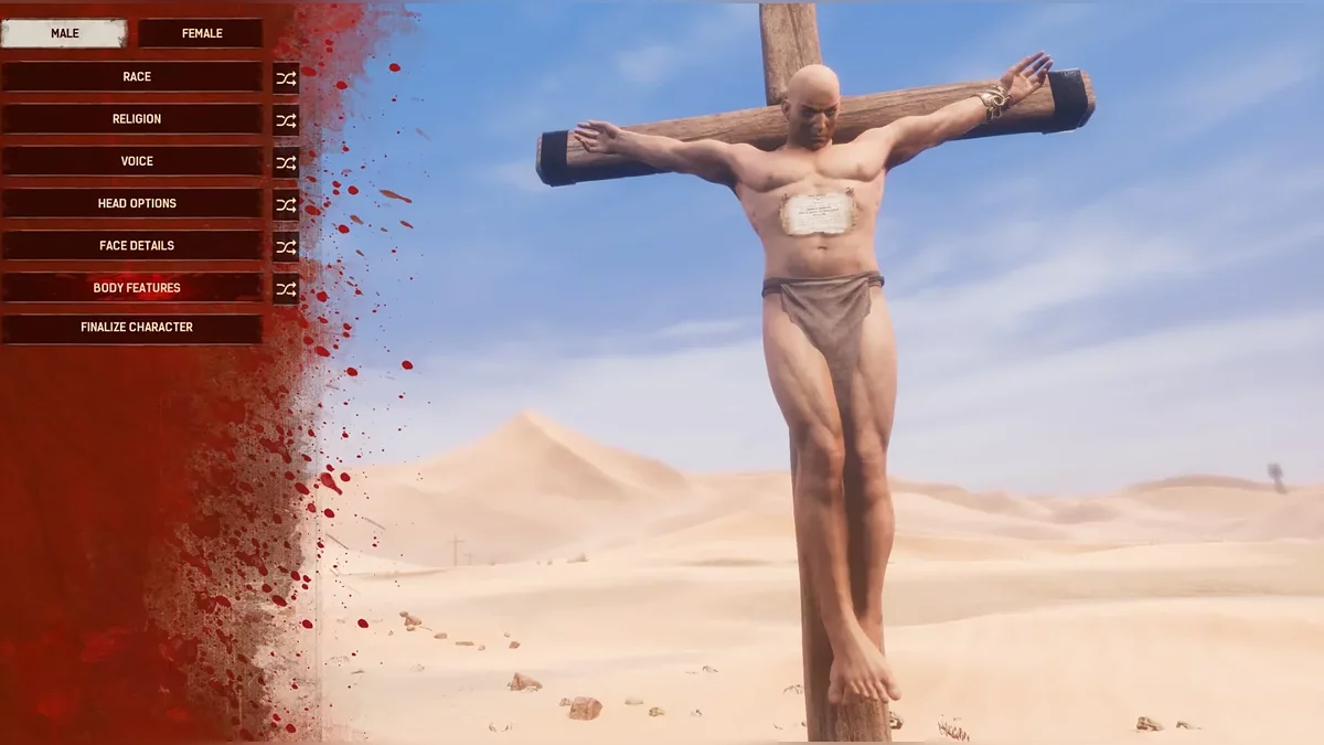 Скриншот меню настройки персонажа в оригинальной Conan Exiles
