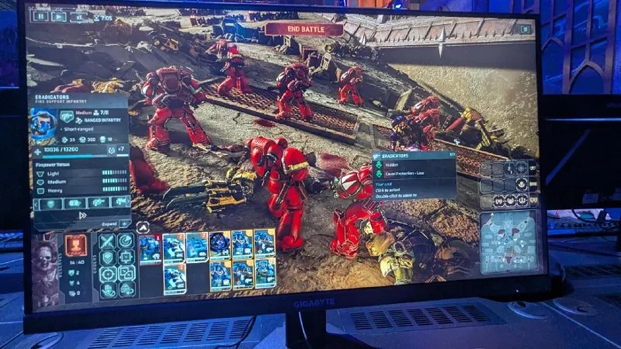 Игровой процесс Total War: Warhammer 40,000 на экране
