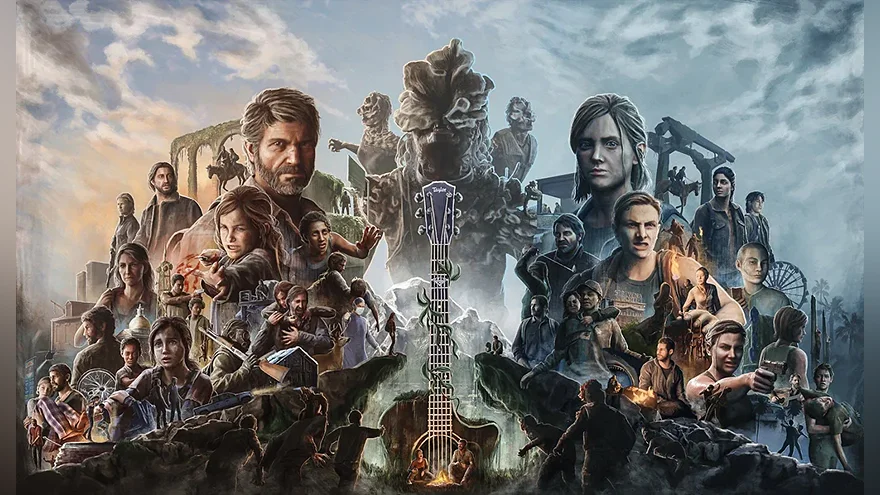 Коллаж персонажей из The Last of Us
