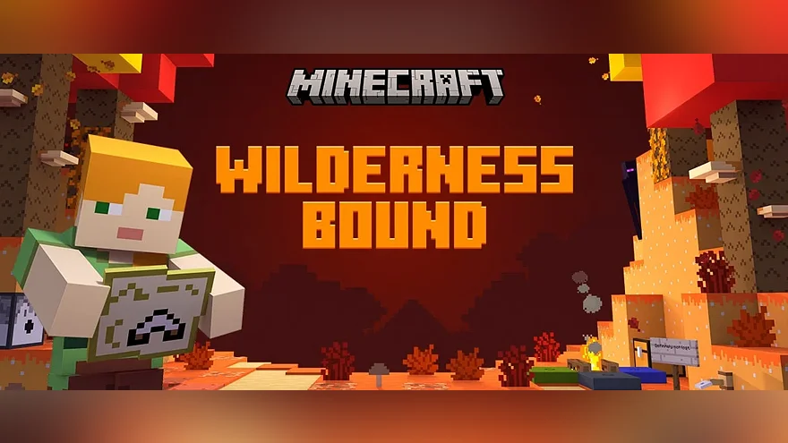 Алекс держит карту обновления Wilderness Bound