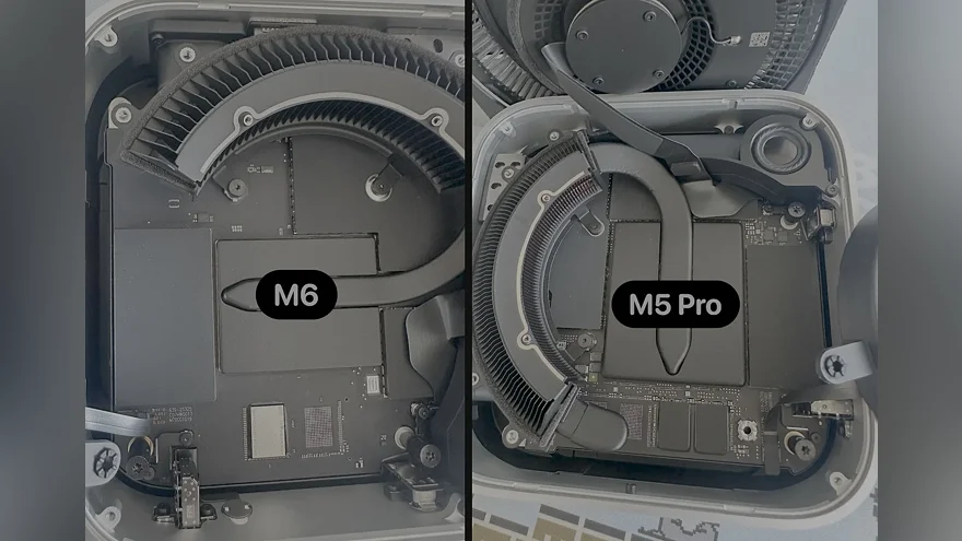 Mac mini M6 и M5 Pro: внутреннее устройство