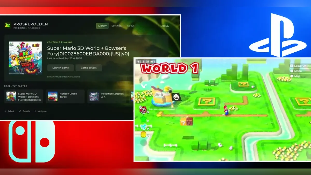 Эксклюзивы Nintendo заработали на PS5 — на взломанной консоли запустили эмулятор Switch с Metroid Dread и Super Mario 3D World