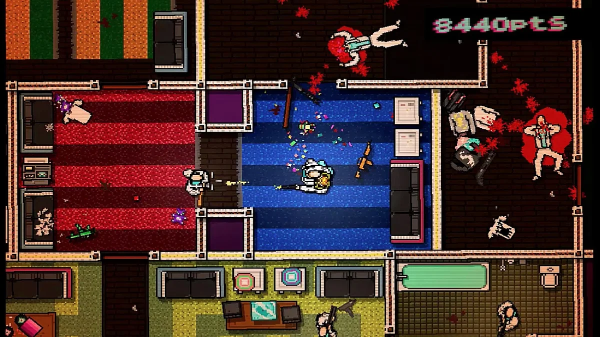 Скриншот из игры Hotline Miami