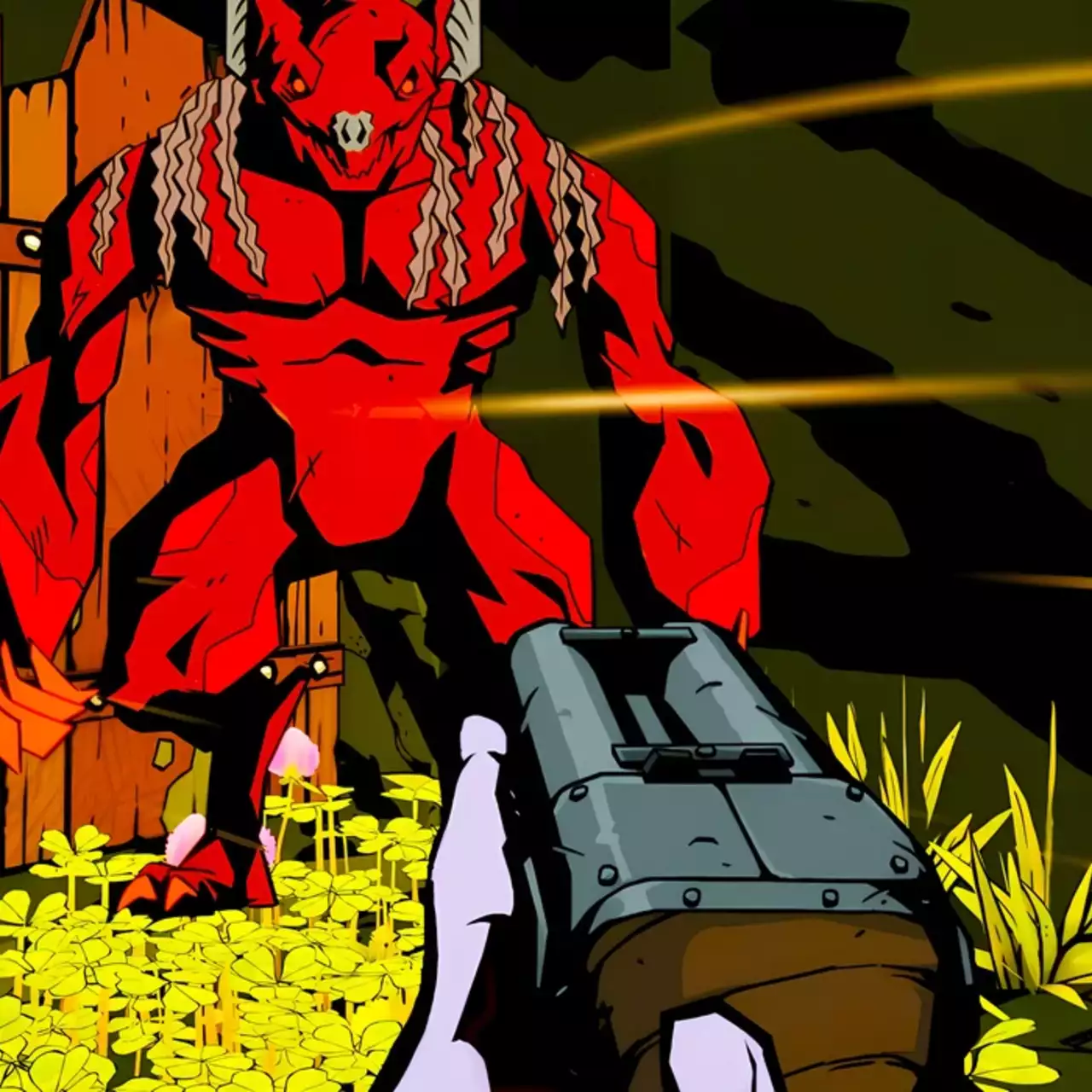 В Steam вышел брутальный шутер с полной разрушаемостью, который выглядит как комиксовая версия Doom