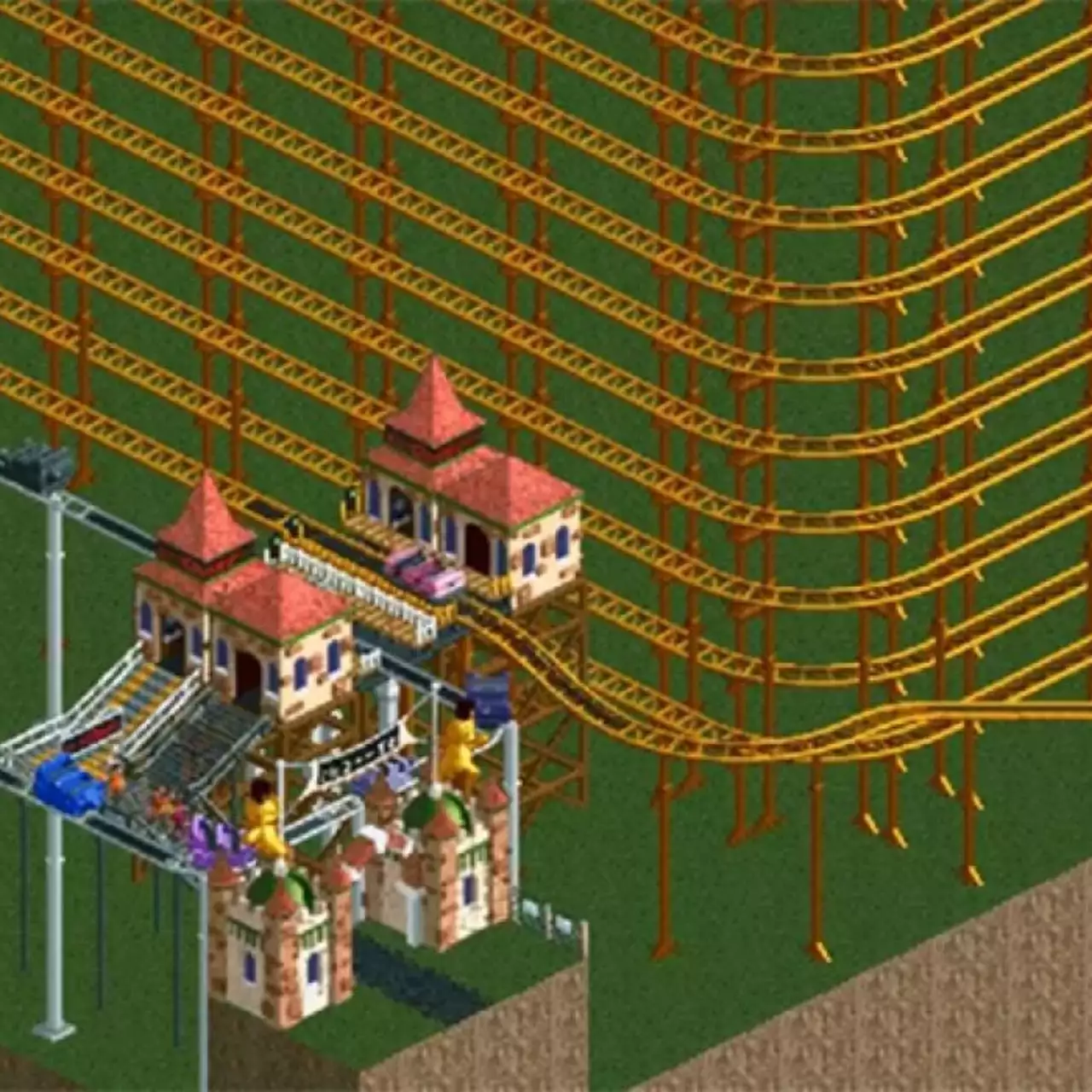 Геймер создал невероятно огромный аттракцион в игре. Поездка на нем отнимет у вас 12 лет жизни — видео